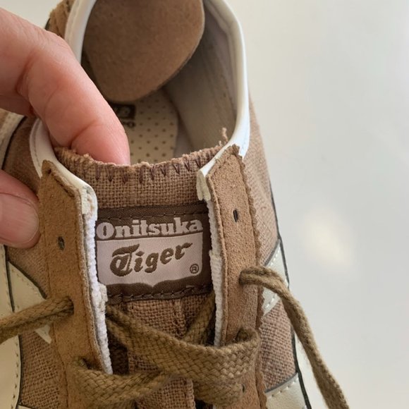 Brown and White Men's Sneakers - Picture 6 of 7